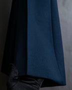 "GUCCI" Deep-tuck wool gently flared slacks