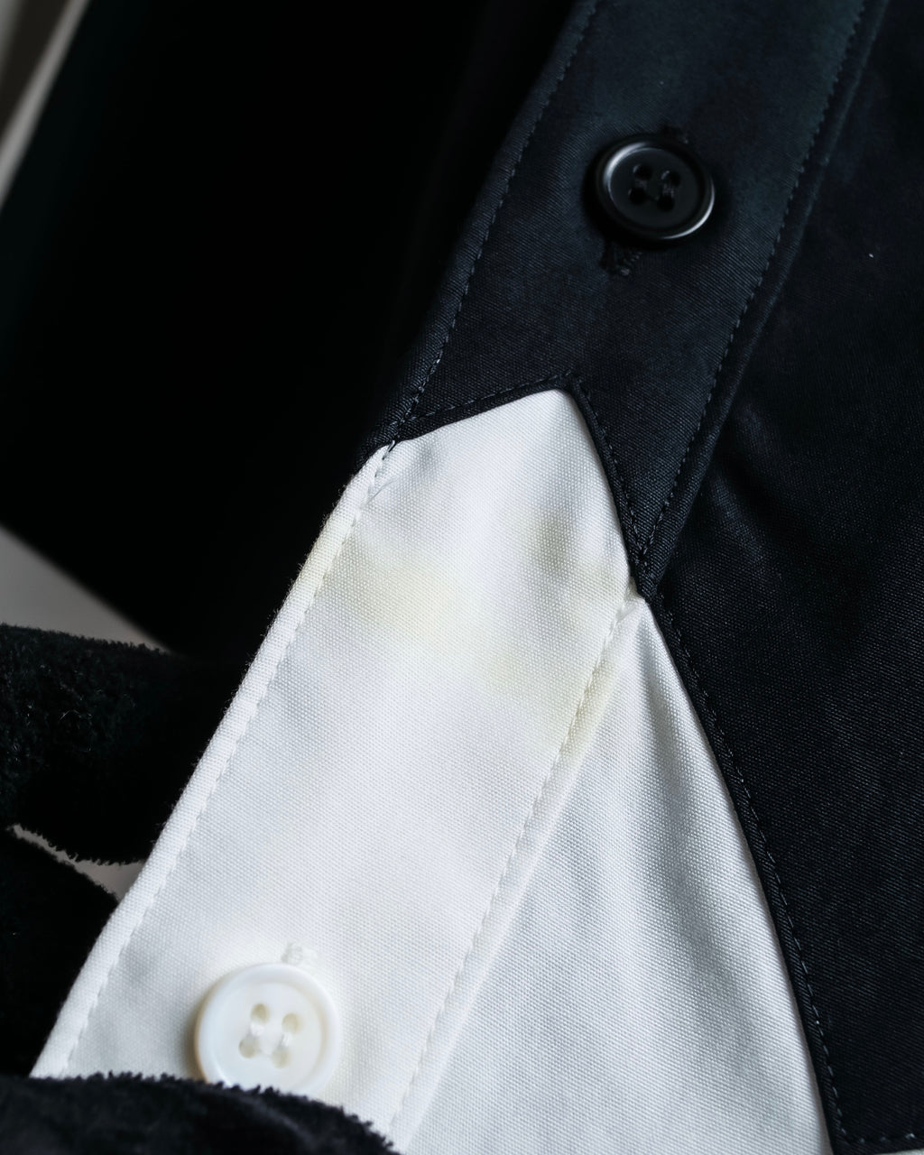 "Yohji Yamamoto POUR HOMME"
13AW Tuxedo vest fake layered design shirt