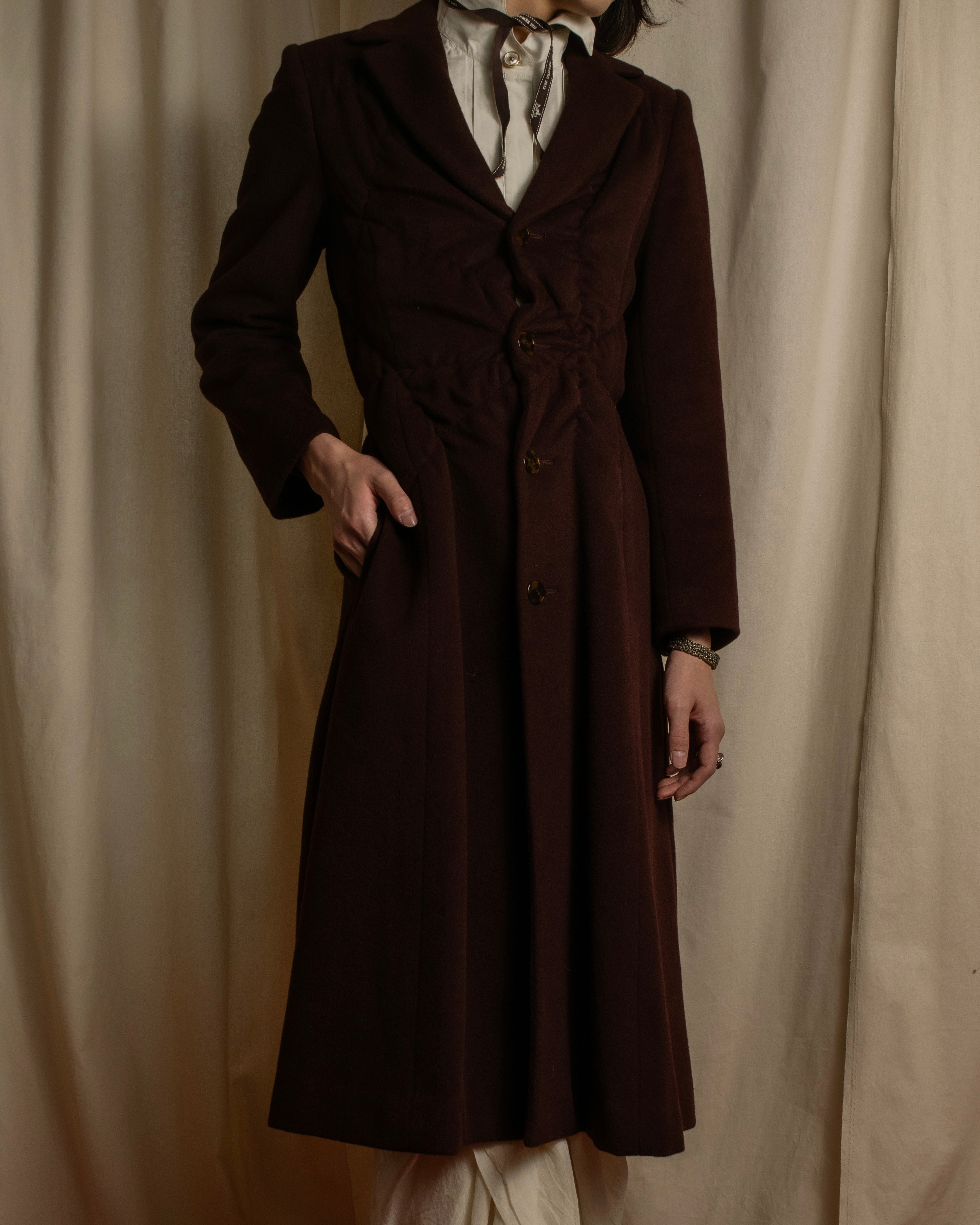 -SPECIAL- "JEAN PAUL GAULTIER"
1990's-00's  Gathered tuck shape design long coat