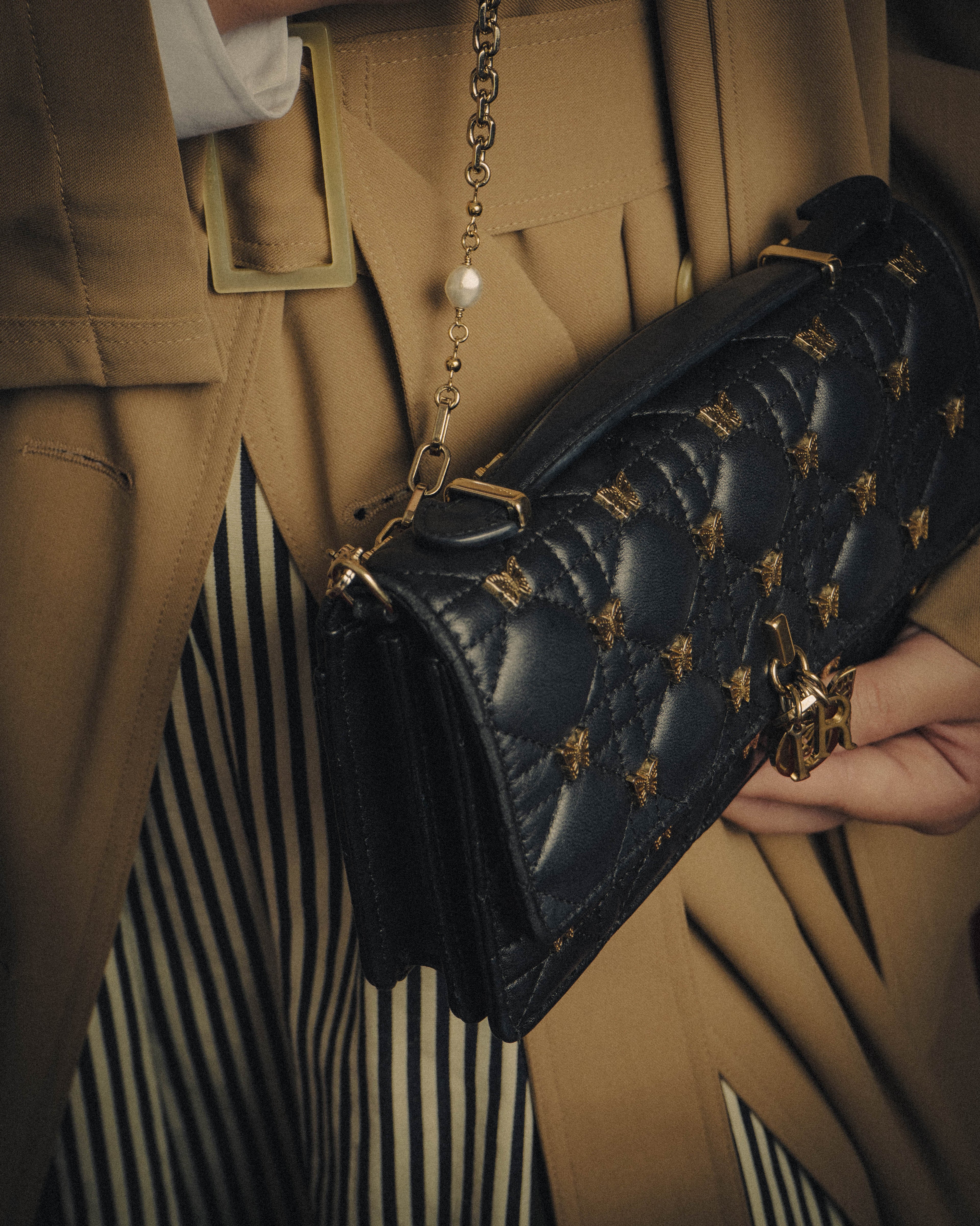 -SPECIAL- “Christian Dior” 2016 onwards butterfly cannage chain shoulder bag