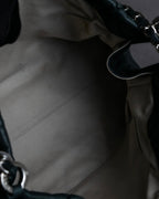 "CHANEL" Karl Lagerfeld design Matelasse chain Black shoulder bag