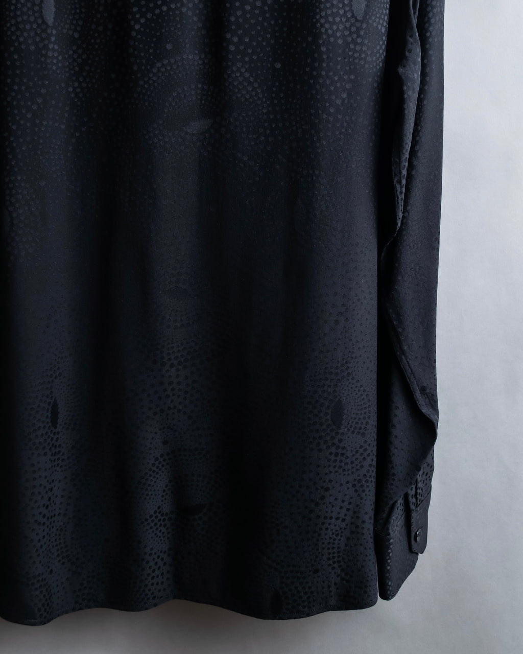 "Saint Laurent" Jacquard pattern silk satin shirt