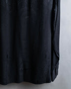 "Saint Laurent" Jacquard pattern silk satin shirt