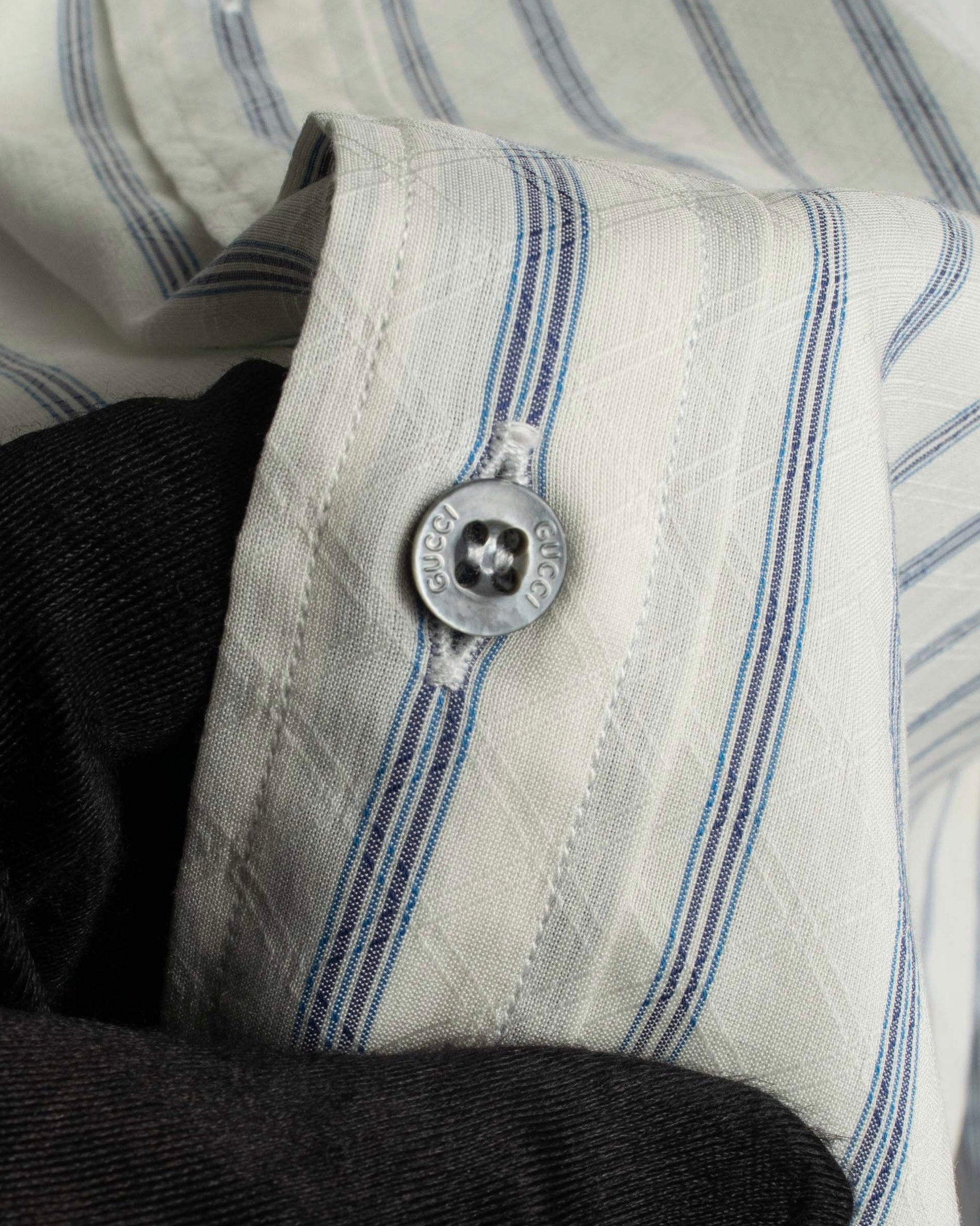 "GUCCI" Diamond jacquard striped shirt