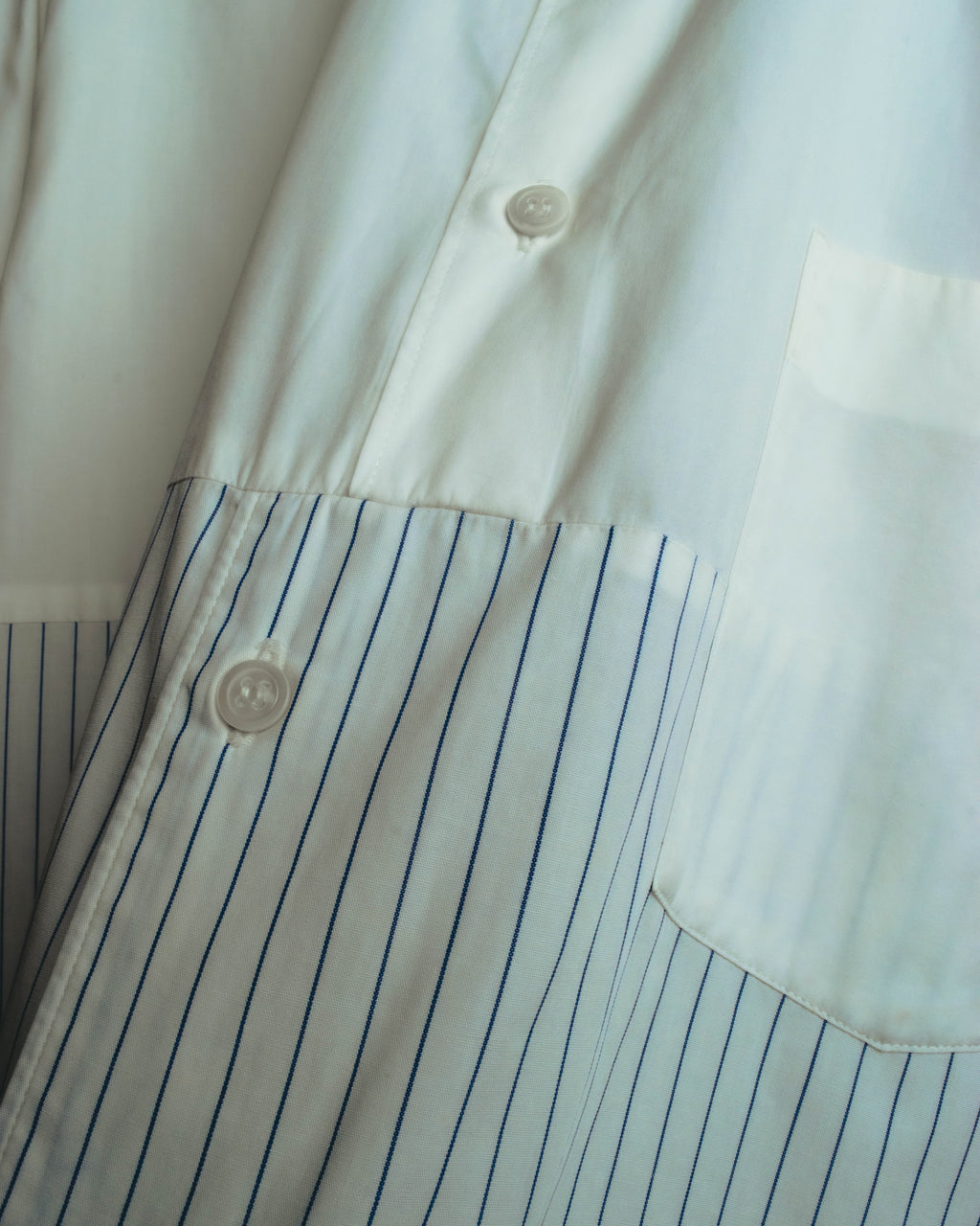 "COMME des GARÇONS HOMME" 90's-00's Patchwork long-sleeve shirt