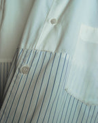 "COMME des GARÇONS HOMME" 90's-00's Patchwork long-sleeve shirt