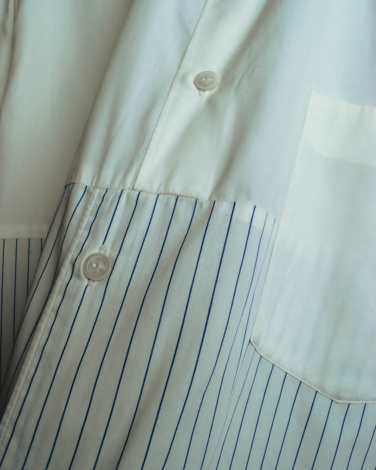 "COMME des GARÇONS HOMME" 90's-00's Patchwork long-sleeve shirt