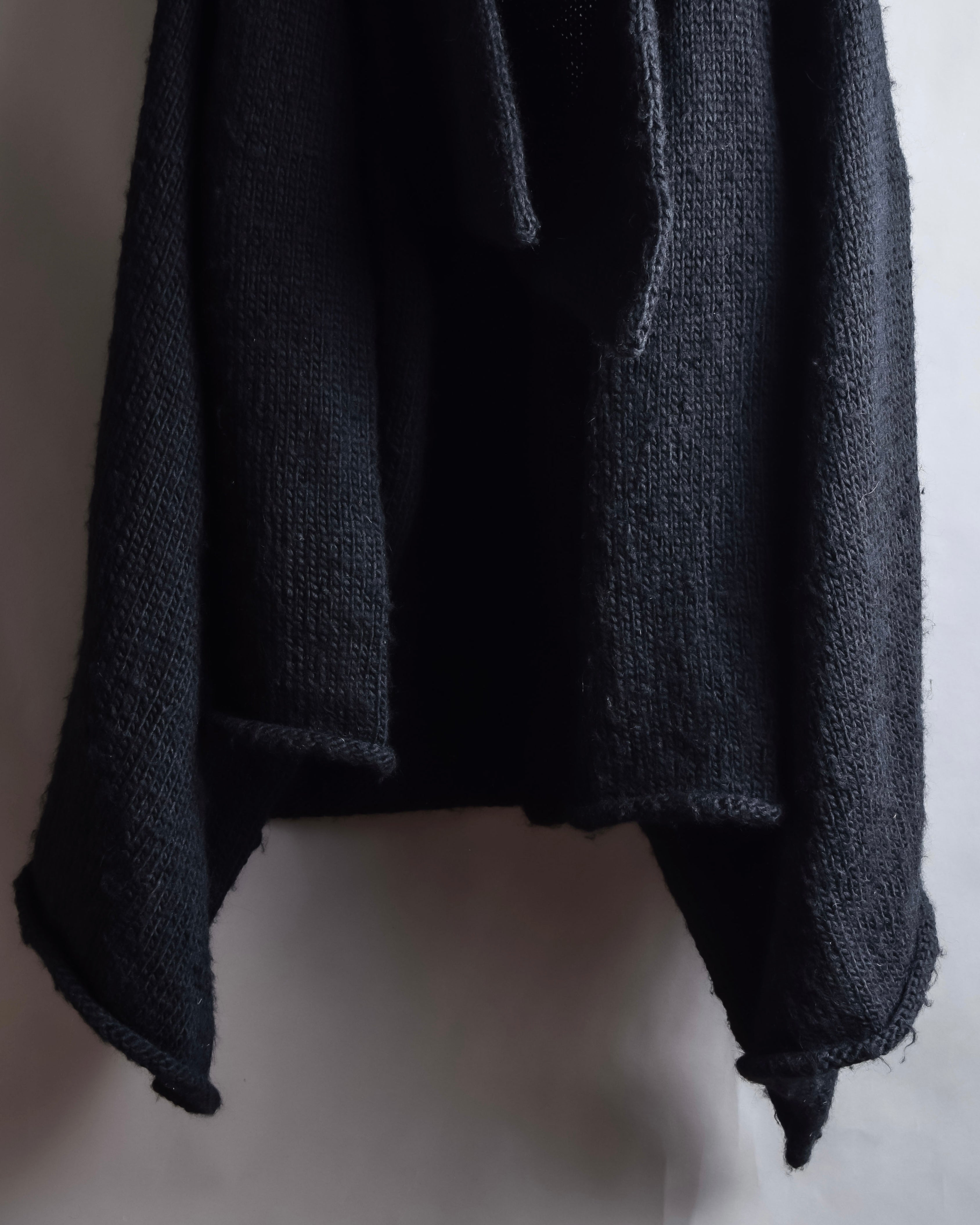 "YOHJI YAMAMOTO" 19AW Oversized cape knit cardigan