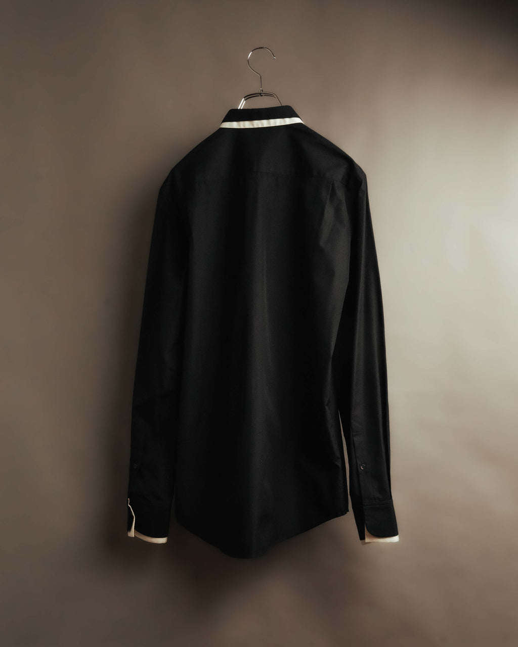 “Alexander McQueen” 10’s Layered double-collar contrast trim shirt