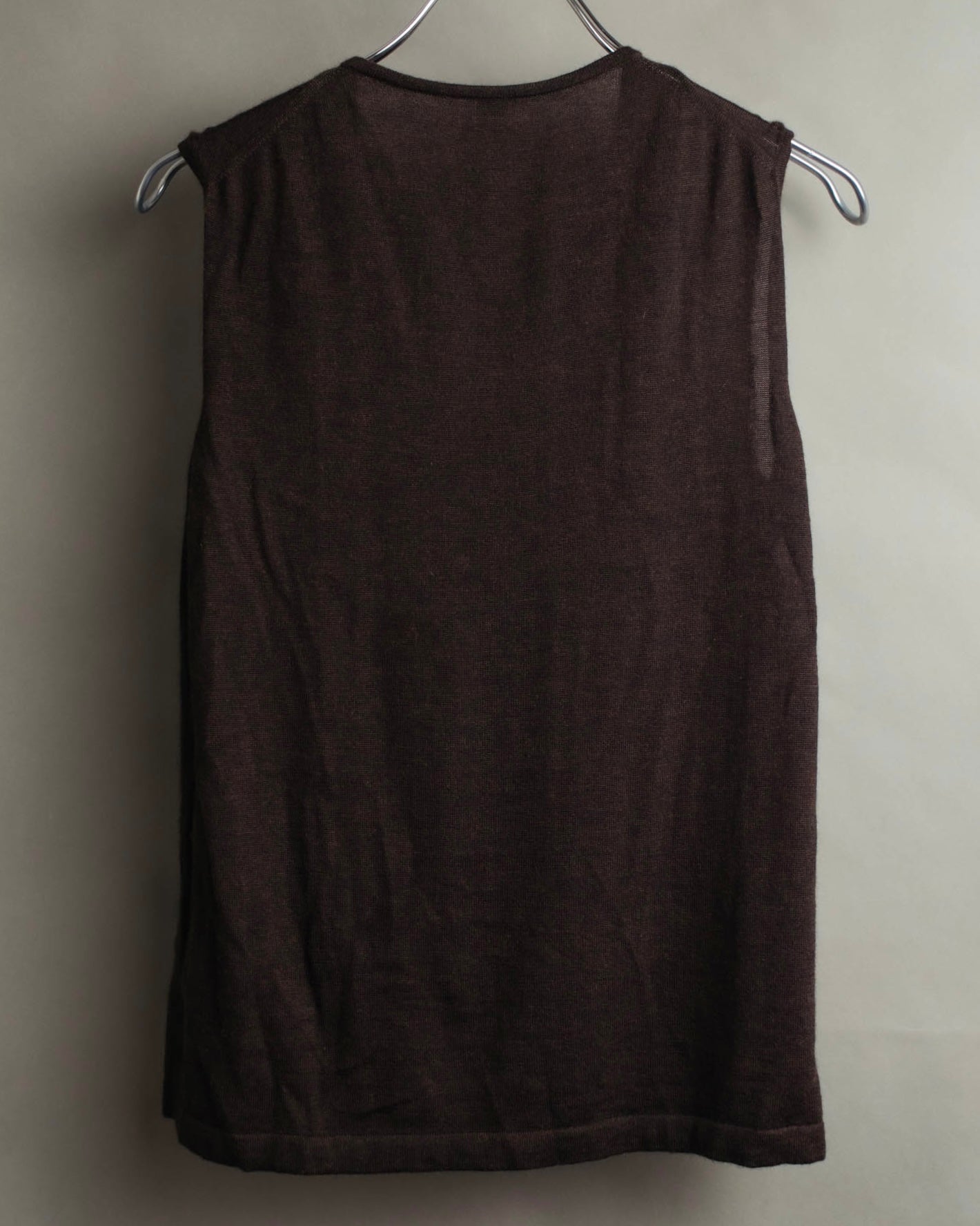 -SPECIAL- “HERMES” 00’s Cashmere cardigan and sleeveless knit twin set