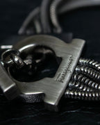 "Ferragamo" Gancini motif five row bracelet