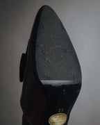 "YVES SAINT LAURENT" Elegant ribbon leather pumps