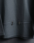 “VERSACE” checkered pattern zip pocket pull over