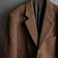 "HARRIS TWEED" Oversized herringbone tailored jacket