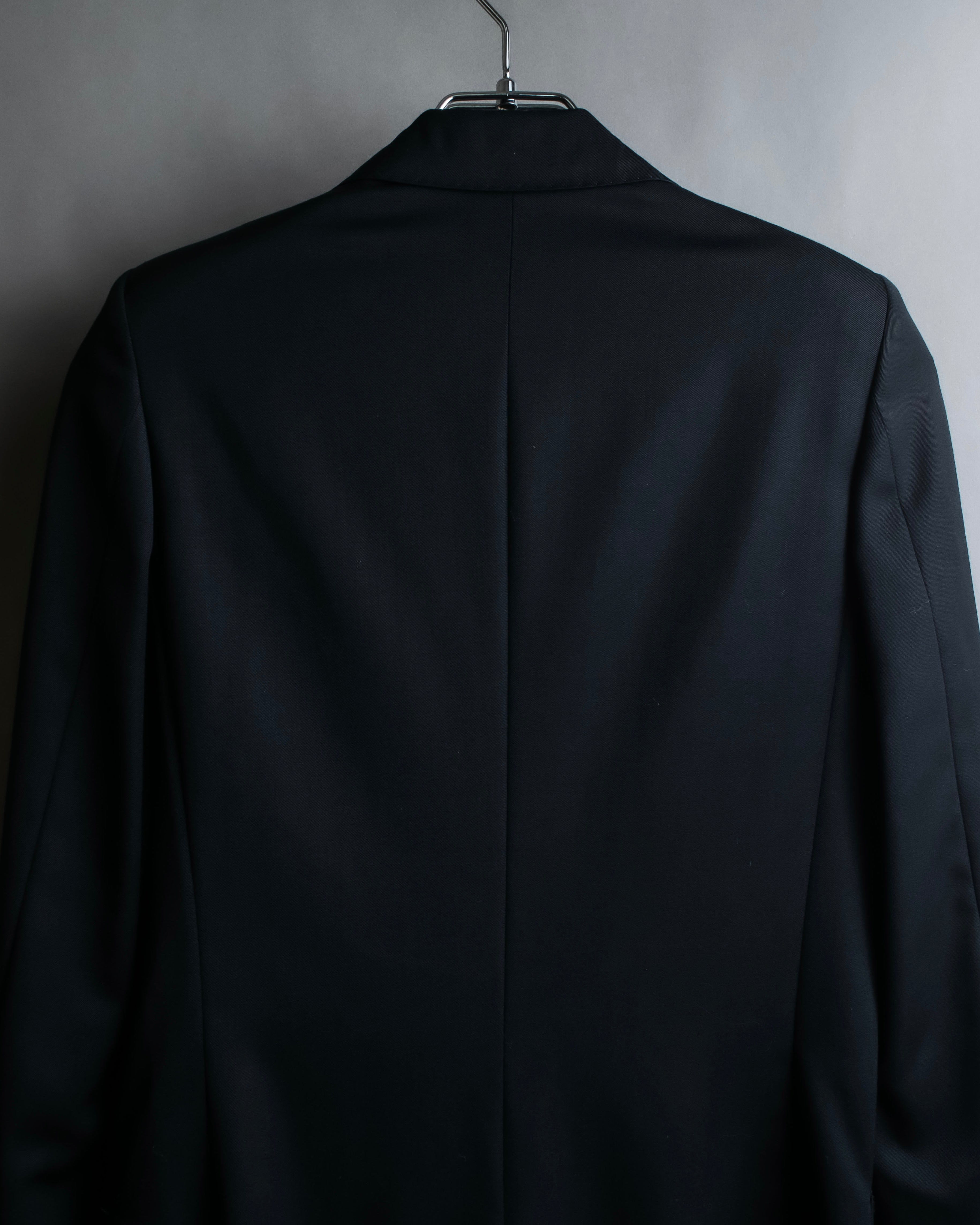 "Chloe" Oversized wool matte black set up