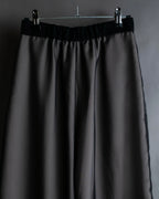 "LANVIN en Bleu" Sheer layered sarouel wide pants