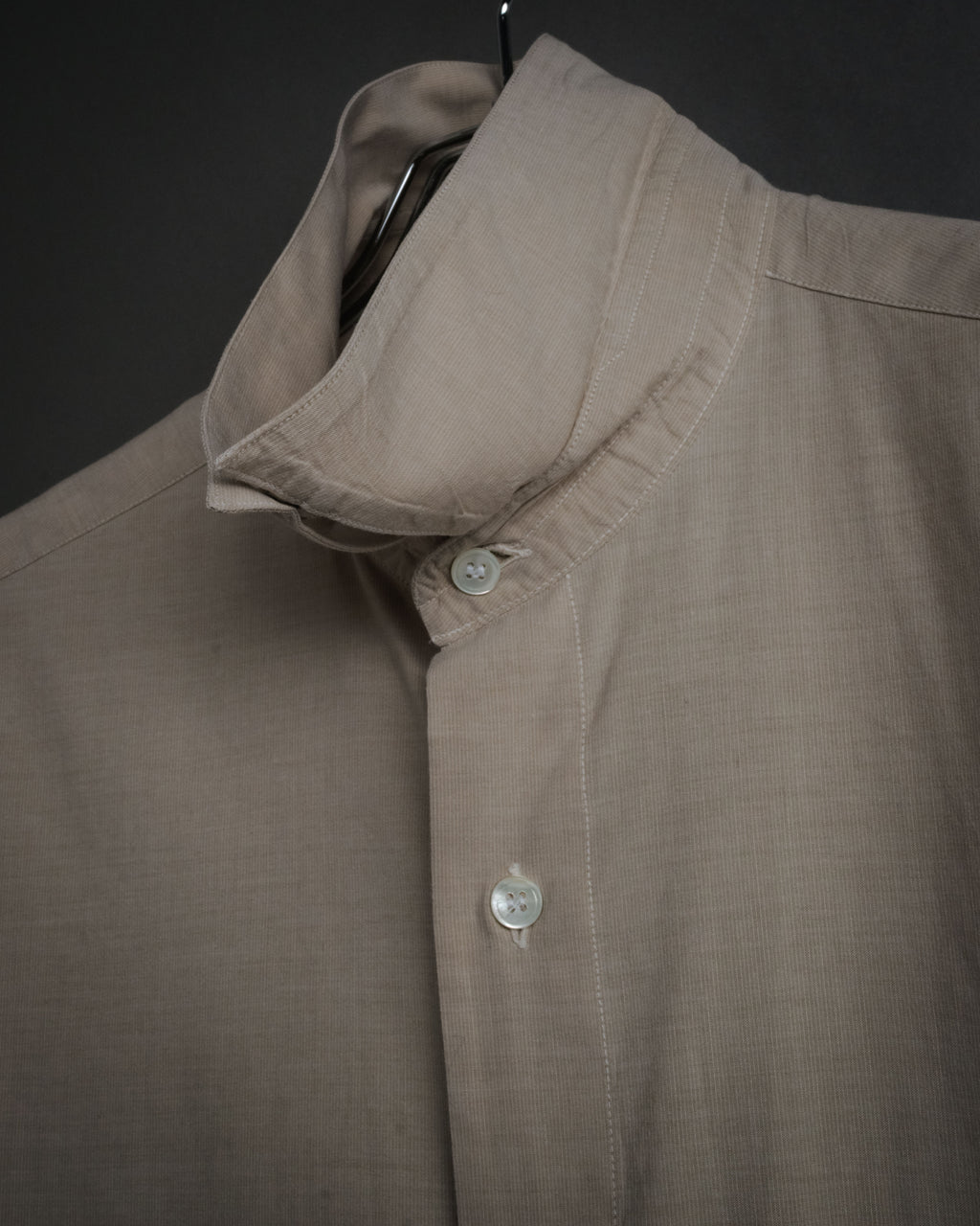 “DONNA KARAN NEW YORK” 90’s oversized cuff cotton linen shirt