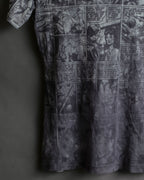 "JEAN PAUL GAULTIER JEANS" American comic book motif sheer short length pullover