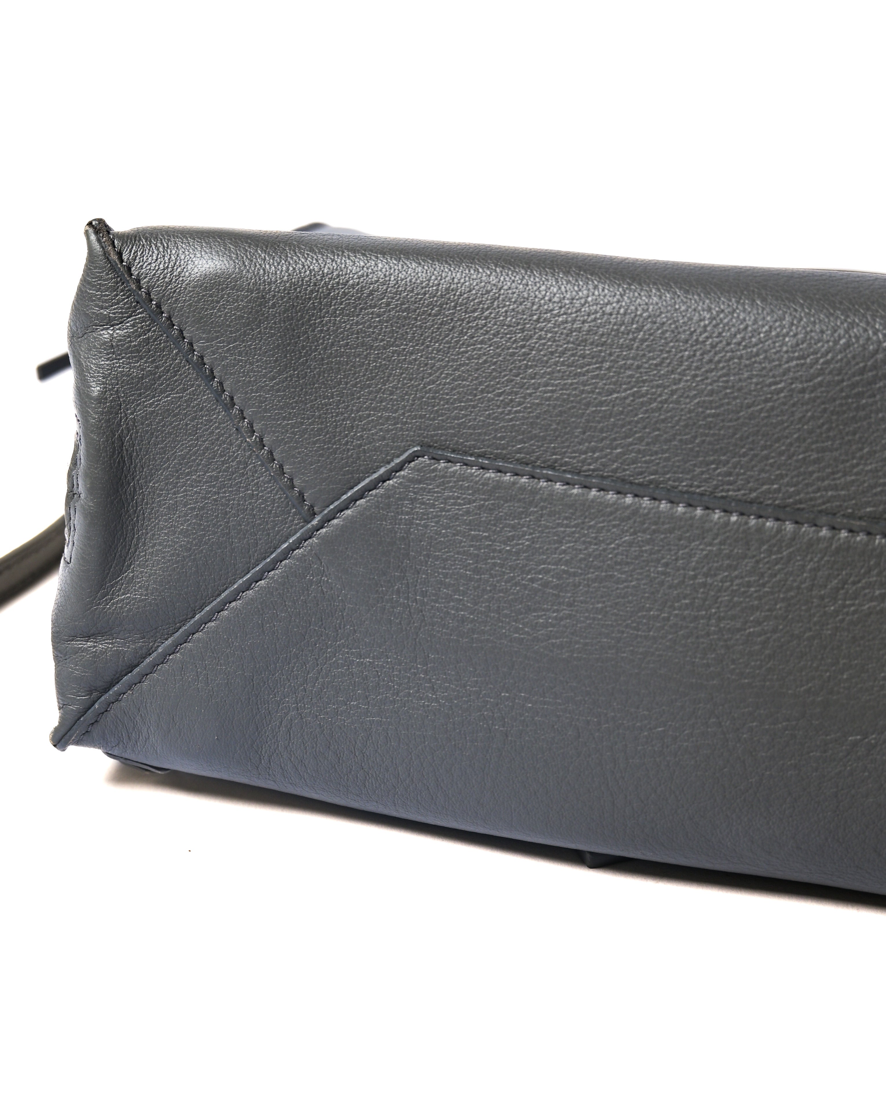BALENCIAGA/ “Papier A6 ” Zip Around 2 Way Handbag Gray