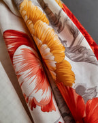 "Christian Dior" Various floral silk scarf