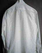 –SPECIAL– "Yves Saint Laurent" 00’s Tuxedo bib-front wing-collar dress shirt