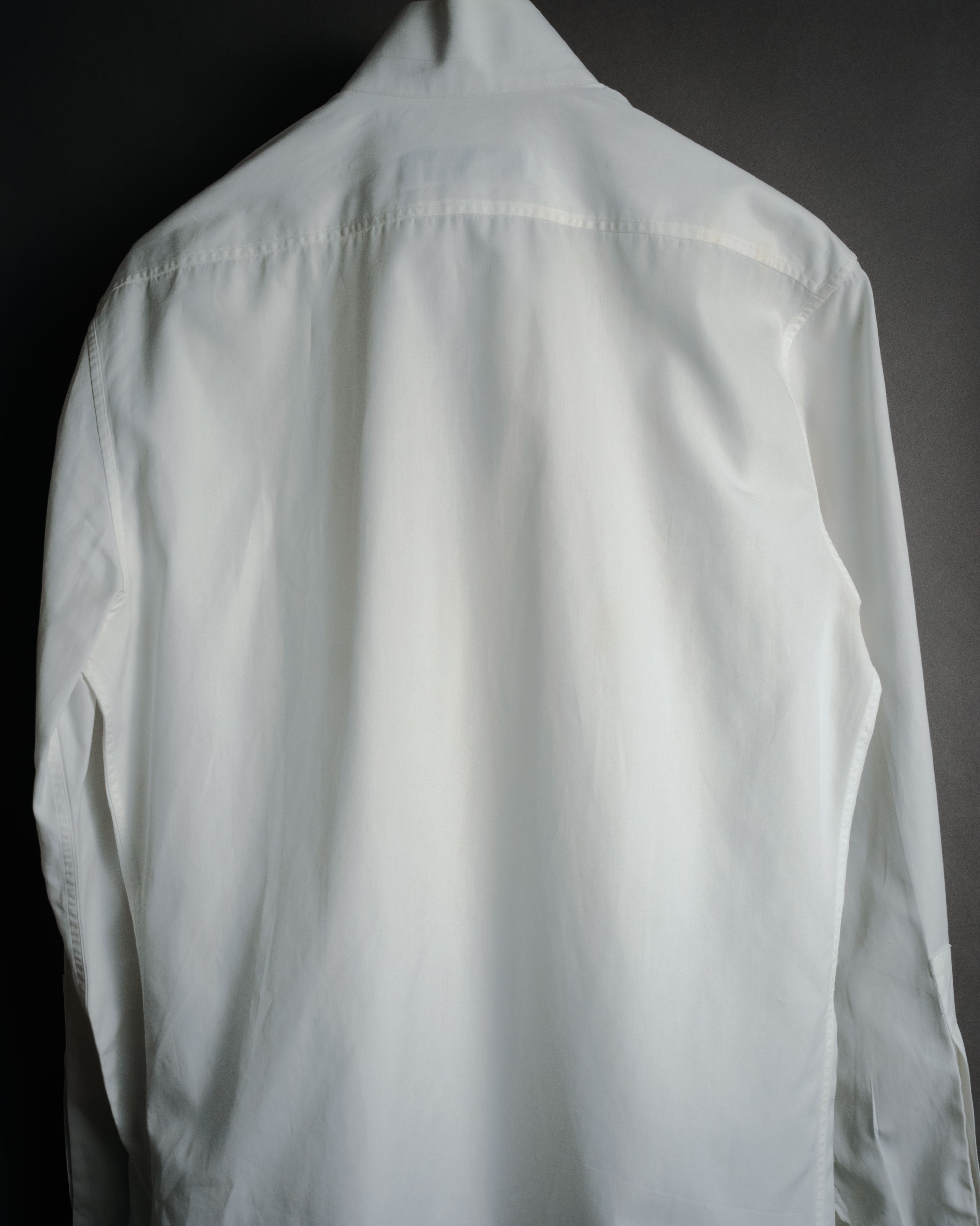 –SPECIAL– "Yves Saint Laurent" 00’s Tuxedo bib-front wing-collar dress shirt