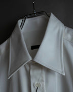 "GUCCI" Slightly glossy cotton white shirt
