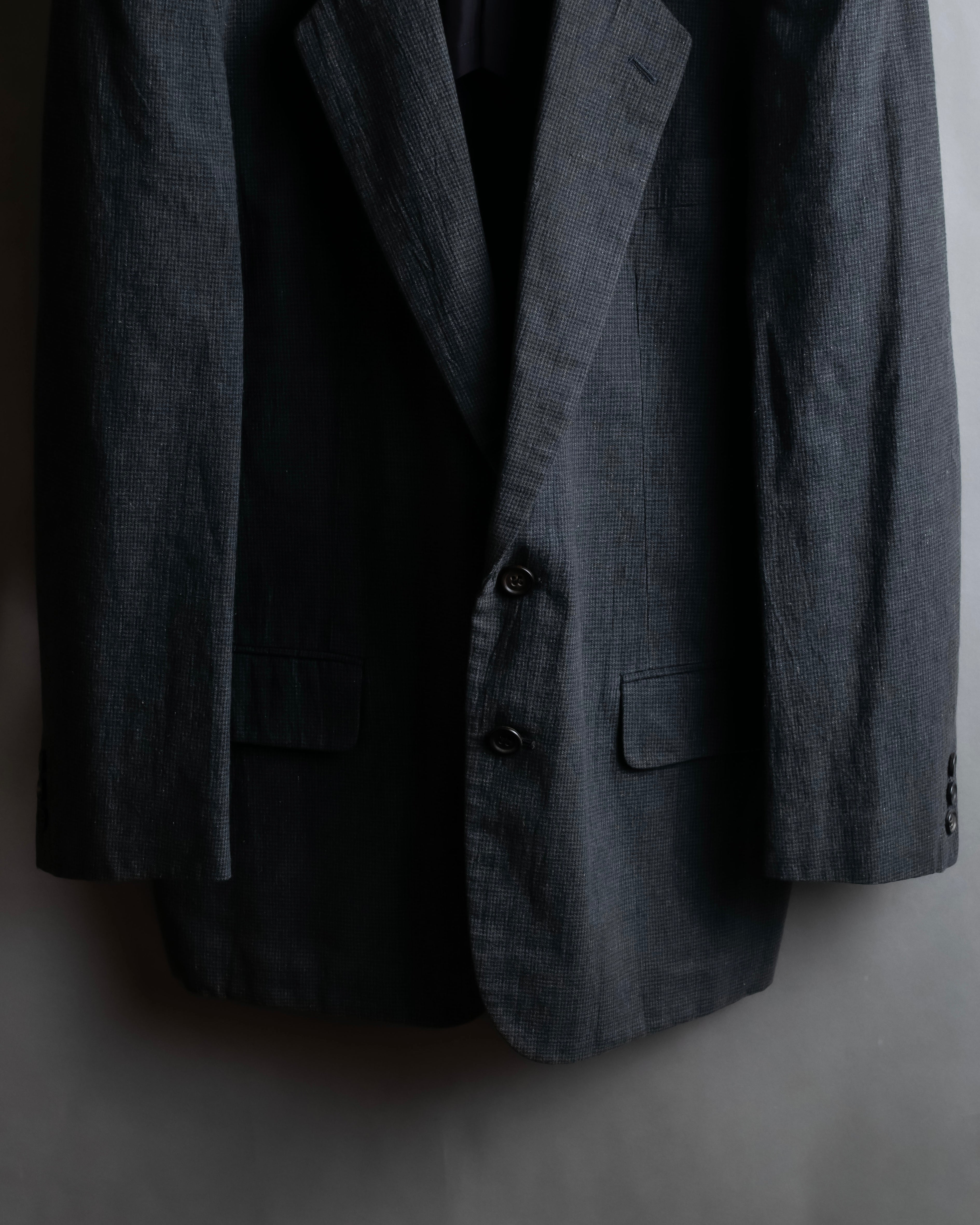 "COMME des GARCONS HOMME" 03SS fine all-over pattern cotton tailored jacket