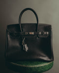 "Yves Saint Laurent" 90's-00's Classic textured leather structured top handle bag