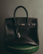 "Yves Saint Laurent" 90's-00's Classic textured leather structured top handle bag