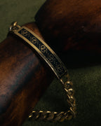 “VALENTINO“ 80’s-90’s Logo enamel ID chain bracelet