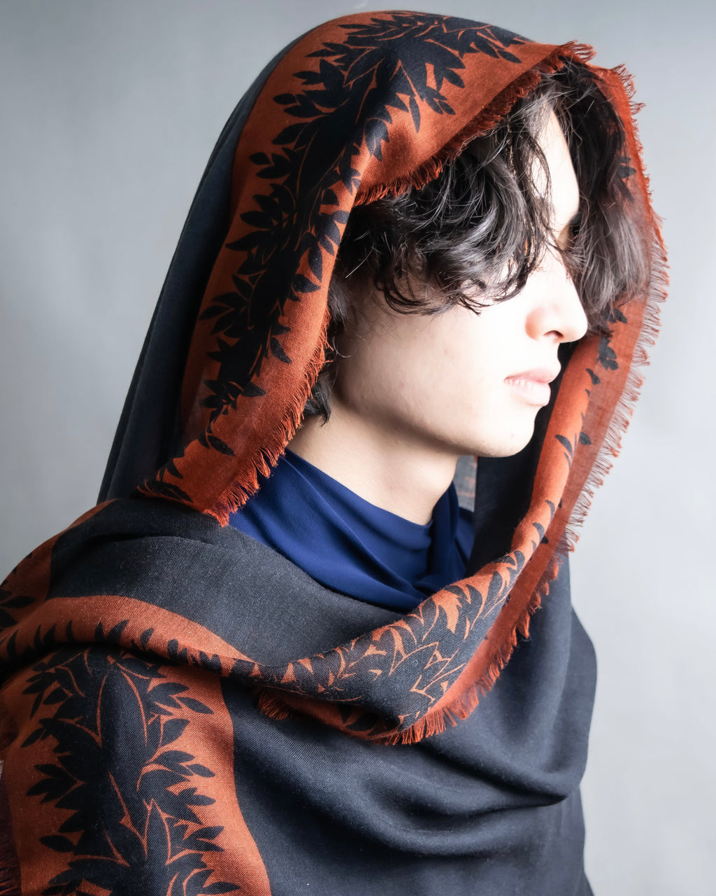 "Christian Dior" Botanical print large stole