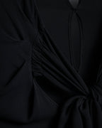 "VALENTINO" 2020-21 Gathered design bow tie skipper silk pullover