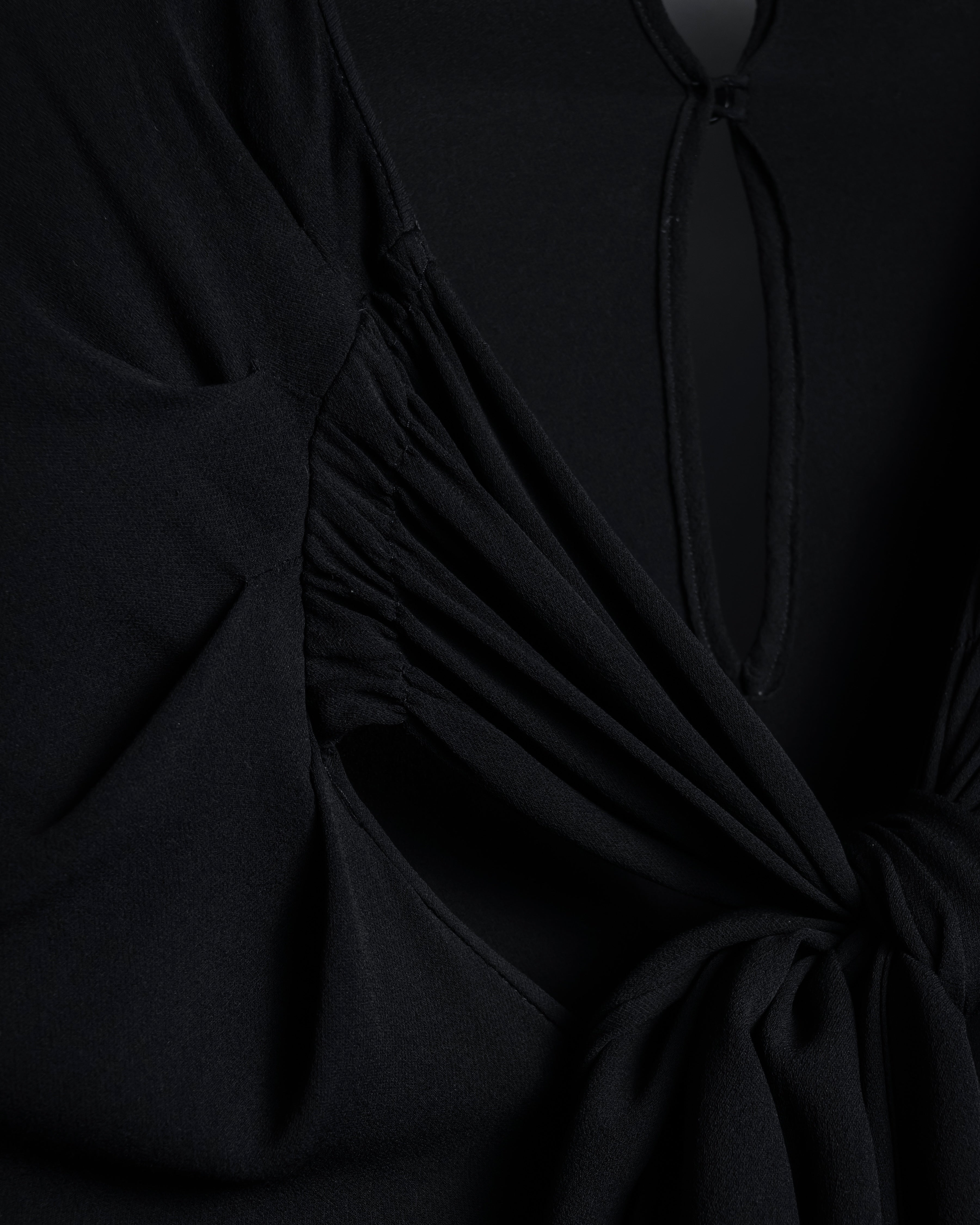 "VALENTINO" 2020-21 Gathered design bow tie skipper silk pullover