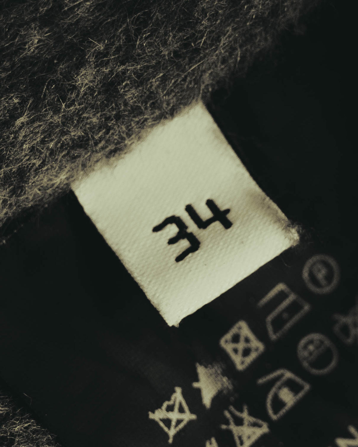 “BALENCIAGA” 00’s-10’s Wool angora wide-lapel coat