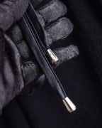 "GIANFRANCO FERRE" Structured wool satin ruffle inner detail set up