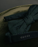 “GUCCI” 10’s Micro jacquard pre tied bow tie