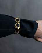 Salvatore Ferragamo Big Gancini gold chain bracelet