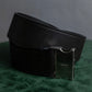 "PRADA" Beautiful smooth leather GI buckle belt