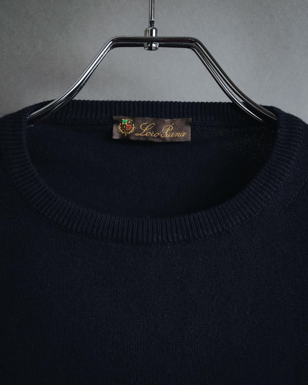 "Loro Piana" Refined high-gauge cotton crewneck knit