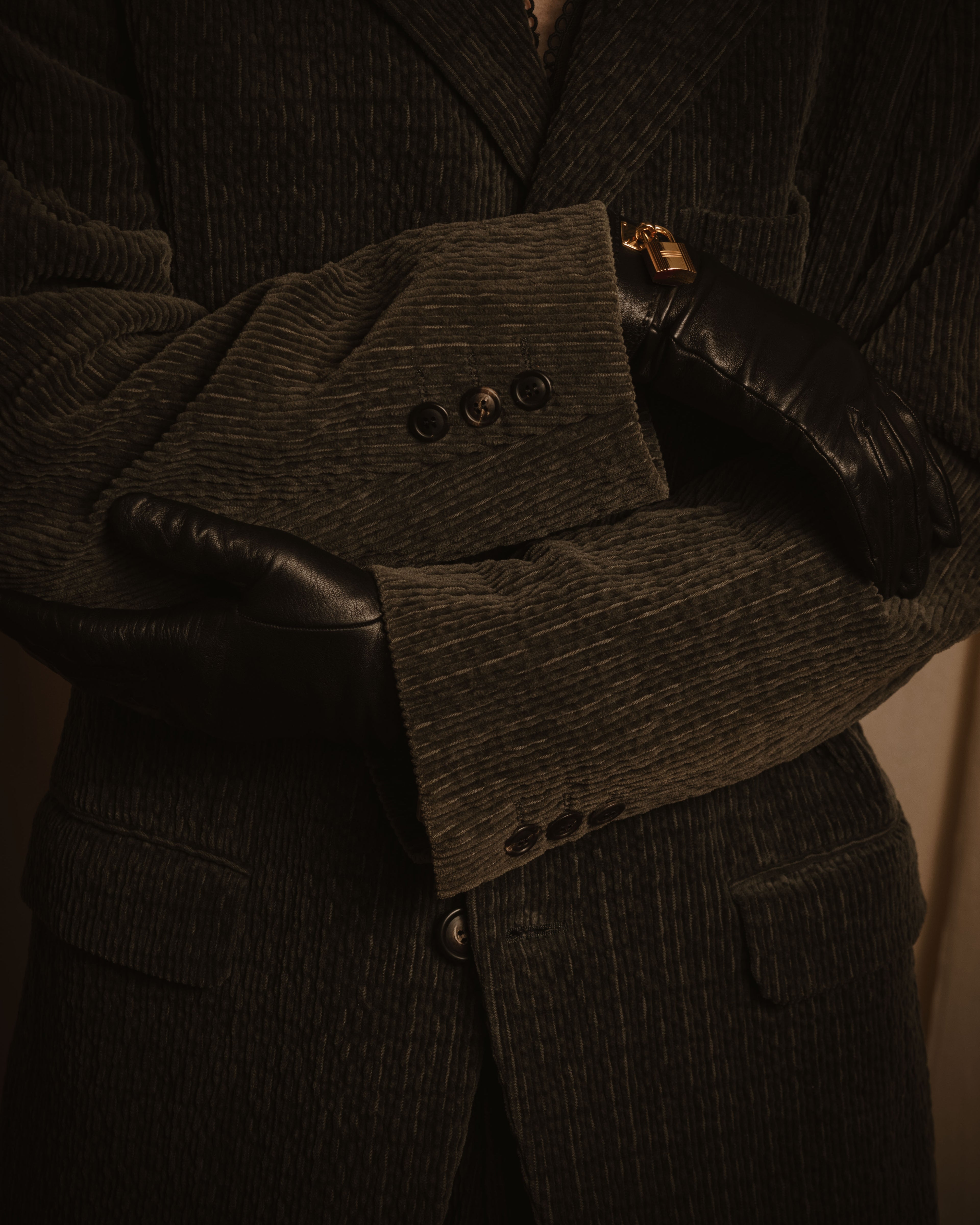 –SPECIAL– "ISSEY MIYAKE MEN" 98AW garment-pleated cotton tailoring set-up