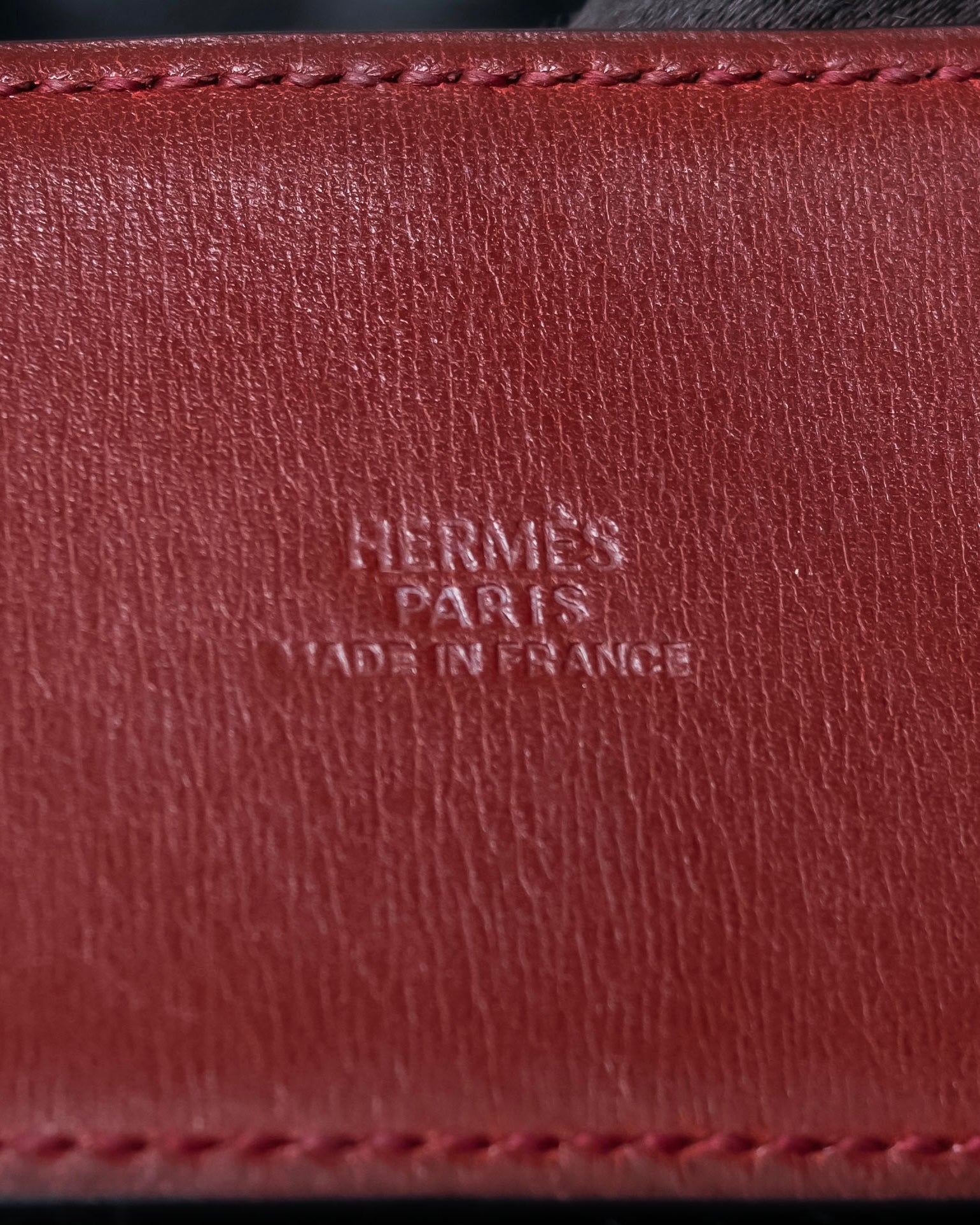 "Hermes" Leather interlocking bangle