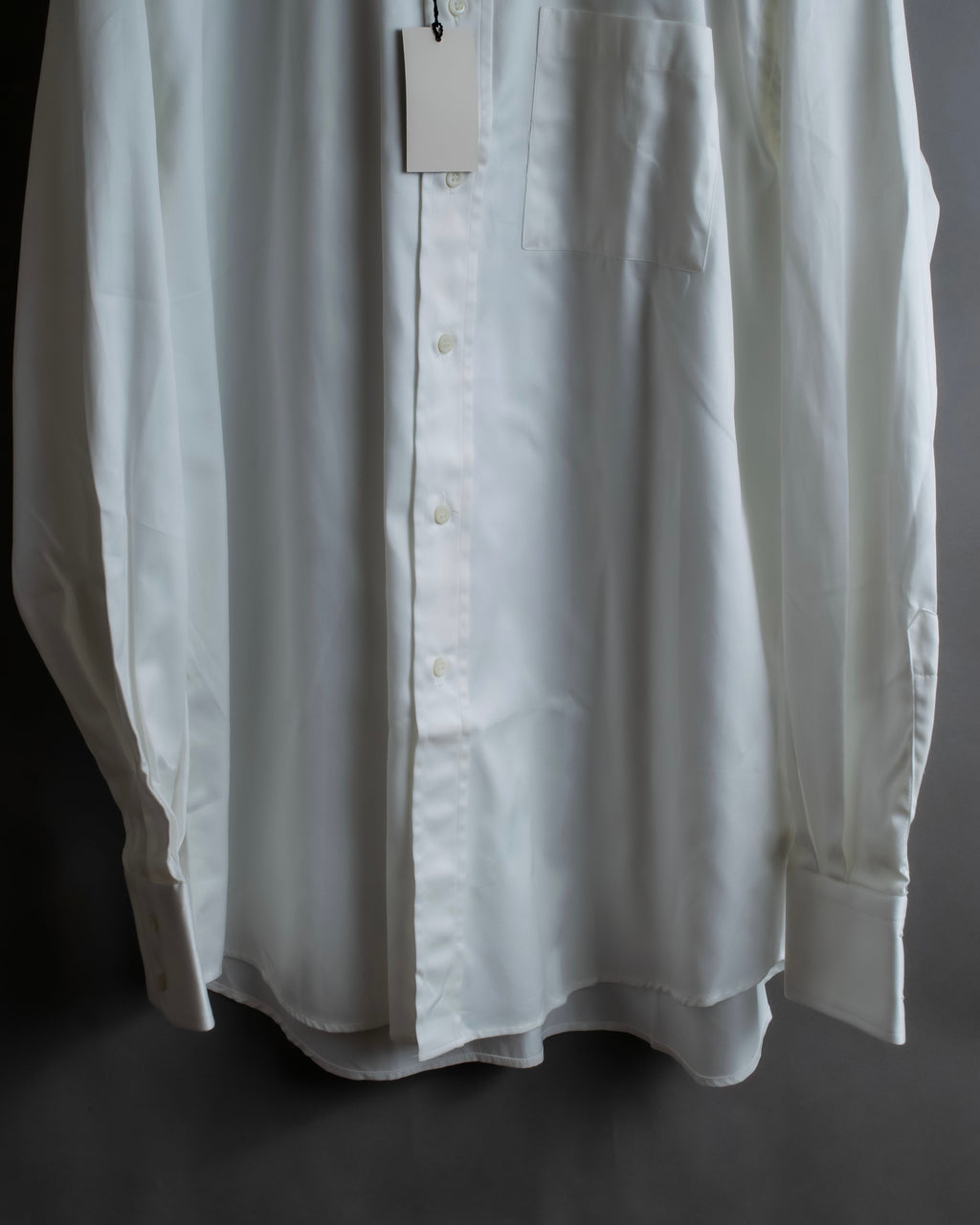 "GUCCI" Slightly glossy cotton white shirt