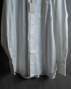 "GUCCI" Slightly glossy cotton white shirt