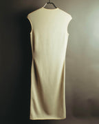 "Alexander McQueen" 00's-10's Metallic floral sleeveless knit dress