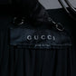 "GUCCI" Balloon draping design zip-up silk blouson