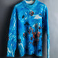 "PRADA" Abstract all over print mohair blend knit