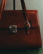 "Jean Paul Gaultier" 90's-00's Structured leather shoulder bag