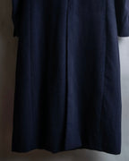 "BALENCIAGA" Peak lapel double-breasted chester coat