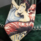 "JEAN PAUL GAULTIER" Stripe & watercolor women pattern neck tie